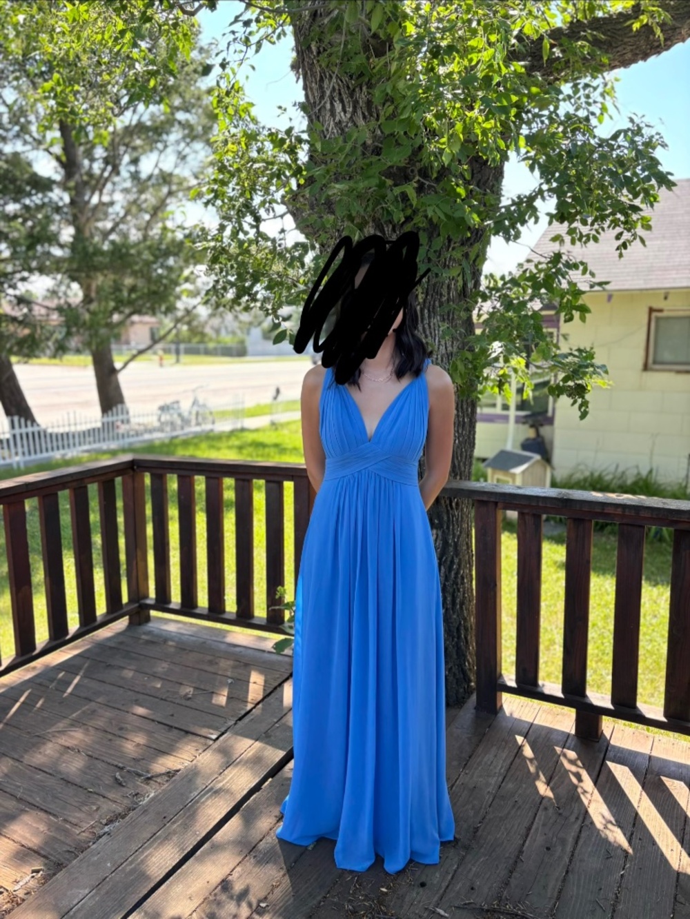 Azazie Marzen Bluebird Dresss